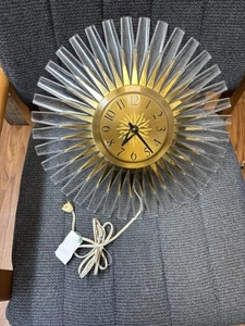 Vintage 60er Mid Century 2H63 General Electric Uhr GE 16 x 16" MCM.  LESEN! - Bild 1 von 5