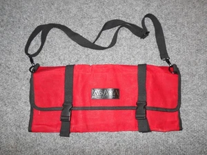 ASAYA CHEF PRODUCTS WAXED SHELL RED KNIFE MESSER TRAGETASCHE                  - Bild 1 von 4