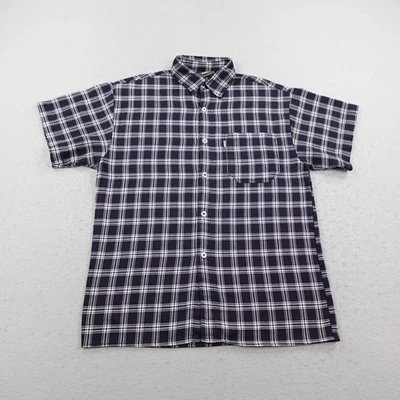 Camisa De Colección Solo Semore Para Hombre Grande Negra Blanca Franela A Cuadros Abotonada Años 90 Foto 1 de 4