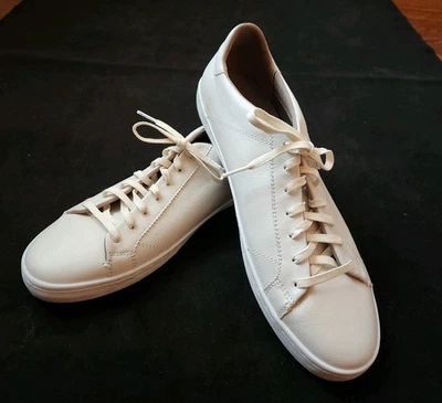 NUEVO Cole Haan Mujer 11 B Blanco Mindi Tenis Tenis Tenis Cuero Suave W07341 Foto 1 de 4