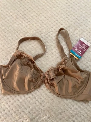 Olga Lace Escape Collection Bra 36DD beige Unpadded Underwire G13351A NWT - Image 1 of 4