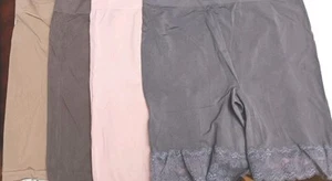 Breezies 1X Seamless Smoothing Panties Mid Thigh Shorts with Plain & Lace Trim - Picture 1 of 3