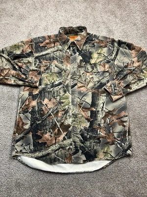 Trail Crest Shirt Mens Large Button up Long Sleeve Camouflage Hunting Outdoor - Image 1 of 4