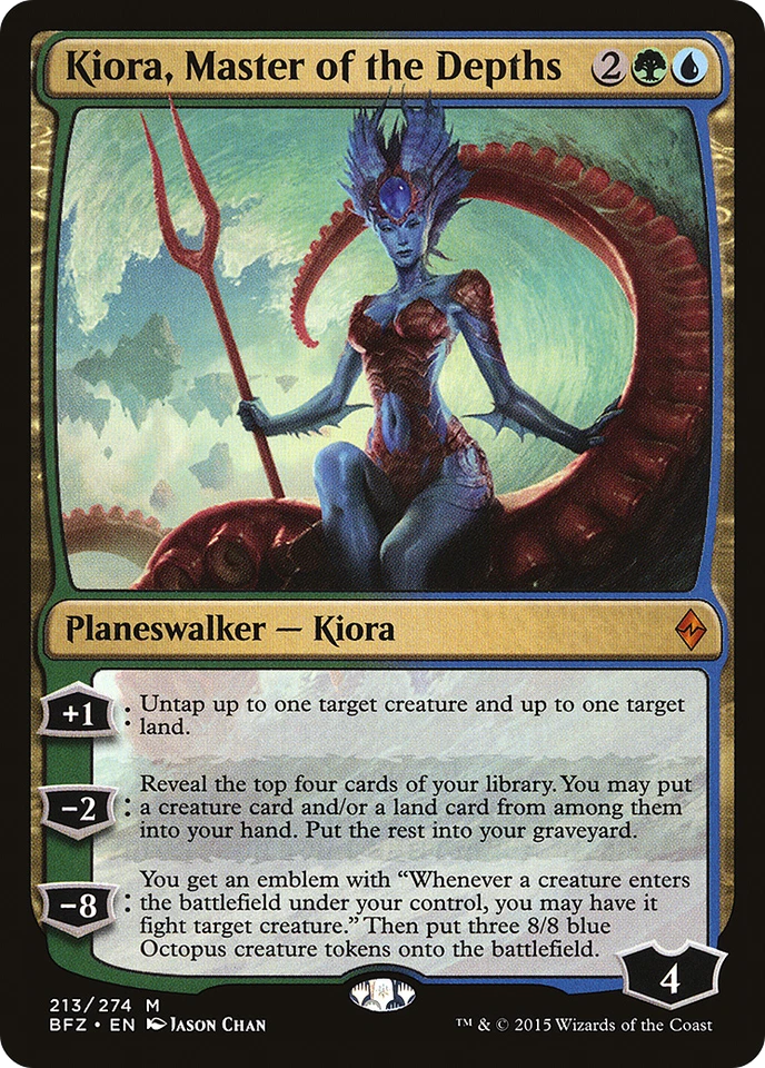 Kiora, Master of the Depths #213 (MP) Battle for Zendikar BFZ Magic MTG - Image 1 of 1