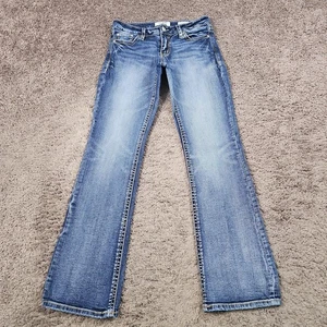 Daytrip Jeans Damen 28 lang Boot Cut Low Rise Medium Wash Stretch Denim 28x33 - Bild 1 von 12