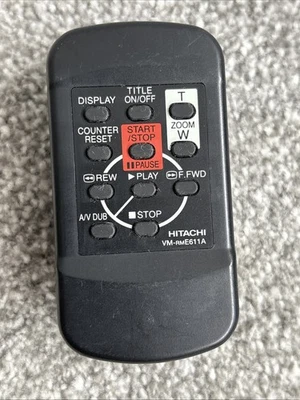 Hitachi Caméra Vidéo Caméscope Télécommande VM-rmE611A - Photo 1/4