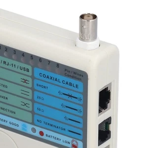 Network Cable Tester 4 In 1 Coaxial Wire Testers For RJ45 BNC RJ11 USB New - Picture 1 of 12