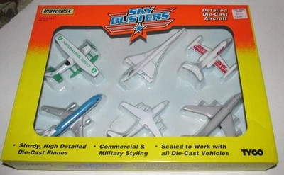 Matchbox SKY BUSTERS 1995 Highly Detailed Die Cast Aircraft New  Set of 6 #8412 - Image 1 of 4