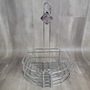 TABASCO Condiment Caddy Sauce Holder Chrome Steel Wire Restaurant Menu - Picture 1 of 7