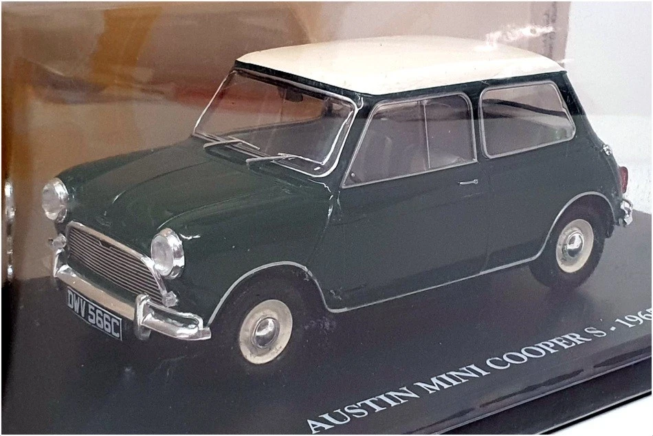Altaya escala 1/24 MX5ALA0007 - 1965 Austin Mini Cooper S - verde/blanco Foto 1 de 4