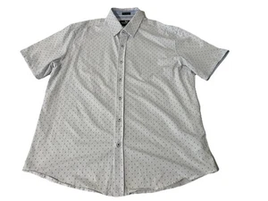 Butter Cloth Shirt Men’s XL White Short Sleeve Button Up Icy Cotton Lightning - Picture 1 of 5