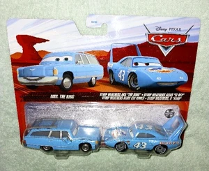 DISNEY PIXAR CARS MRS. THE KING & STRIP WEATHERS AKA "THE KING" NEW DIECAST CARS - Picture 1 of 4
