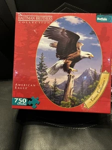 American Eagle Puzzle 750 Oval Hautman Brothers Collection - Picture 1 of 2