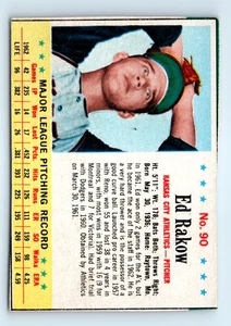 1963 Post Cereal #90 Ed Rakow - Picture 1 of 2