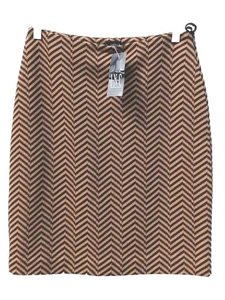 INC International Concepts Rock Strick Gr. 2 Bleistift schwarz camel Chevron ~ S neu 79 $ - Bild 1 von 6