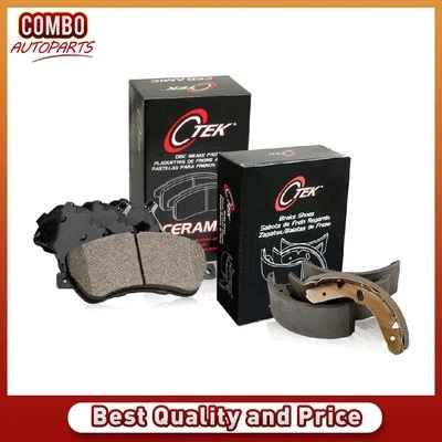 Juego de pastillas de freno de disco delanteras traseras zapata de freno de tambor para Nissan D21 1986-1994 Foto 1 de 4