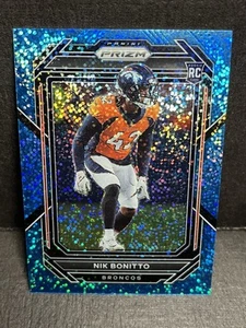 Nik Bonitto Rookie 2022 Panini Prizm Blue Sparkle #398 Broncos SP RC/96 - Imagen 1 de 5