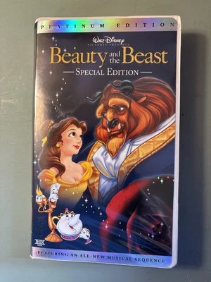 Walt Disney Special Platinum Edition Beauty And The Beast VHS Cassette Movie — 第 1/4 张图片