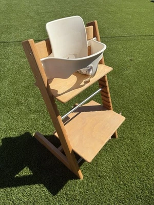 💥 TRIPP TRAPP high chair 40th Anniversary - Oiled Beech  Silver Hardware - RARE - Image 1 of 4