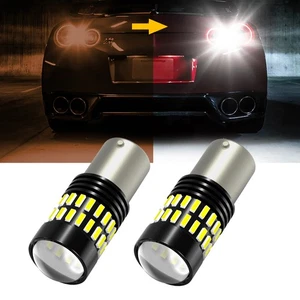 AUXITO BA15S 1156 P21W 7506 Luz de Respaldo Inversa Súper Blanca 48LED Bombillas 6000K - Imagen 1 de 12