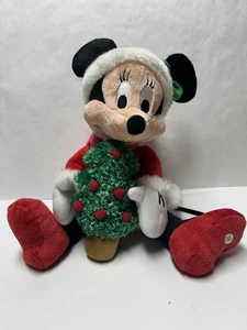 DISNEY CHRISTMAS ANIMATED MINNIE MOUSE & TREE LIGHT UP PLUSH- SINGS MOVES -WORKS - Picture 1 of 7