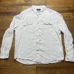 Lucky Brand Herren Weiß 100% Leinen Western Button Down Slim Fit Gr. XL - Bild 1 von 7