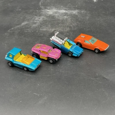 Vtg Matchbox Lesney #30 Beach Buggy, # 37 Soopa Doopa, #42 Tyre & #53 Tanzara - Image 1 of 4