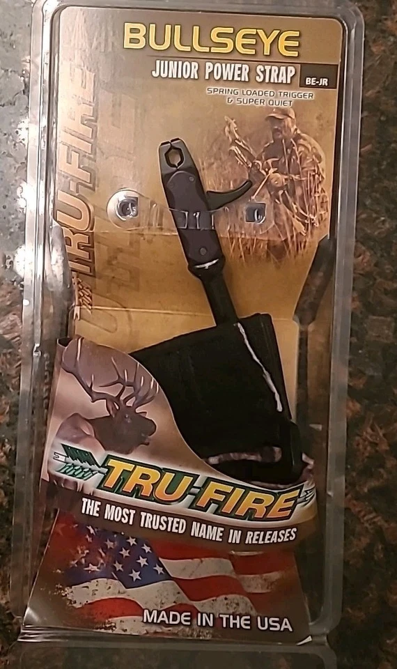 Tru-Fire Trufire Bullseye Jr Tiro con Arco Gatillo Liberación Camuflaje BE JR - NUEVO Paquete Abierto Foto 1 de 4