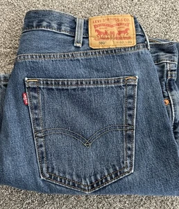 Levi's 550 Jeans Mens Sz 40x30 Straight Medium Wash Denim Blue Measured (40x29) - Picture 1 of 14
