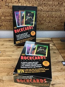 2 BOXEN - Rock Cards 1991 Music Trading Cards - Factory Sealed Box Karten NEU - Bild 1 von 7