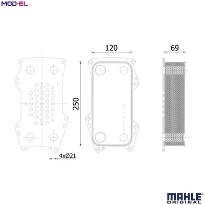 OIL COOLER ENGINE OIL CLC 316 000S FOR DEUTZ-FAHR Series/7/11/9 AGROTRON 3.6L FE - Image 1 of 4