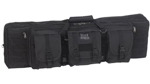 Bulldog Double Tactical Rifle Case Polyester Canvas 43 Inch Black - Picture 1 of 1