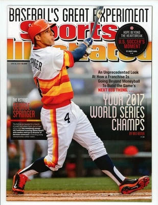 George Springer 2017 reedición Sports Illustrated 30/06/14 sin etiqueta Astros WS Champ Foto 1 de 2