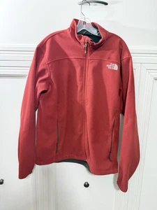 Giacca a vento The North Face uomo L rossa full zip pile antivento outdoor SPOT - Foto 1 di 7