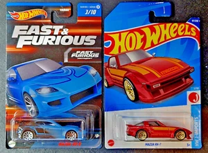 Hot Wheels MAZDA RX-8 (Rápido y Furioso) y MAZDA RX-7 / Nueva idea de regalo para coleccionistas - Imagen 1 de 3