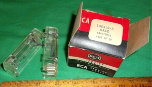 RCA Battery Case 106412-A NOS w/ orig. carton Clean! Unused! Clear Plastic (2) - Picture 1 of 9