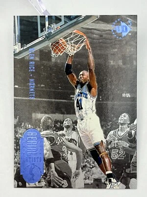 1997 Upper Deck Basketball NBA Aerial Artists Card #55 Glen Rice - Hornets - Image 1 of 2