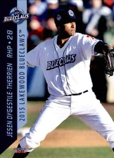 2015 Lakewood BlueClaws Choice #22 Jesen Therrien Montreal Quebec Canada Card