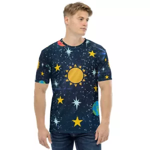 Solar System space Theme Men's t-shirt - Picture 1 of 17