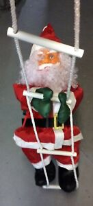 Climbing Santa Christmas with Rope Ladder Outdoor Christmas Tree Decoration 30”