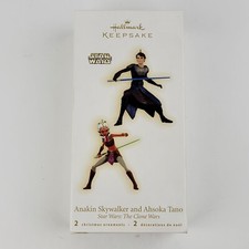 Clone Wars  Ahsoka Tano & Anakin - 2009 Hallmark Keepsake Star Wars Ornament