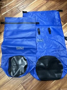 Lot Of 2 LL Bean Dry Bag large Blue boating kayak canoe 39x24” - Picture 1 of 12