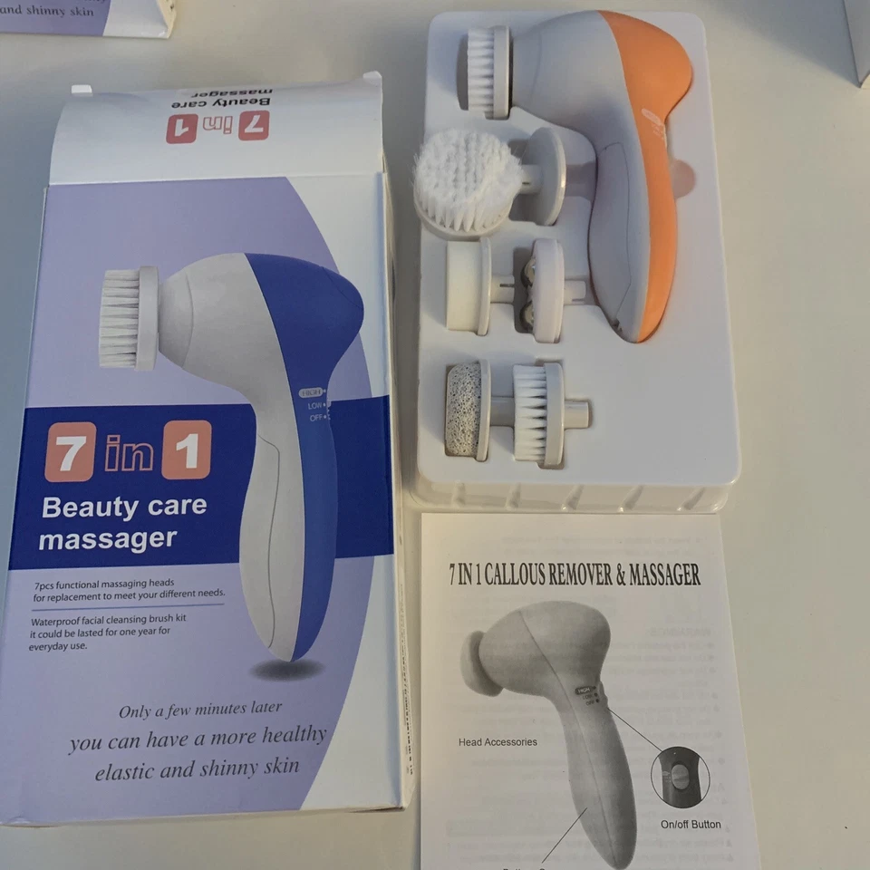 7合1电动面部清洁刷面部按摩器面部护肤水疗美容 — 第 1/4 张图片