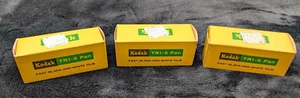 3 Rolls Unopened Kodak Tri-X Pan TX 120 Fast Black & White Film - Expired 1972 - Picture 1 of 4