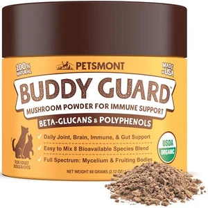 Petsmont Buddy Guard for Lumps, Bumps, Lipoma with Turkey Tail Mushroom, Immu...