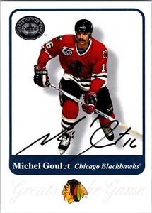 2001 Fleer GOTG Michel Goulet Autographed Card - Chicago Blackhawks - TTM - #59 - Picture 1 of 2