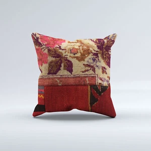 Funda de cojín alfombra, funda de almohada 40x40 cm Kilim turco, hecha a mano 40918 - Imagen 1 de 4