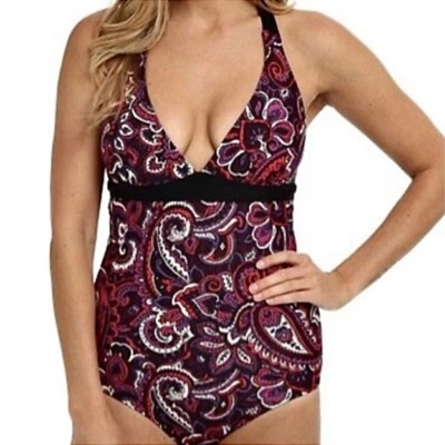 ¡Maillot de cachemira rojo/púrpura Prana talla S! ¡NUEVO! Foto 1 de 3