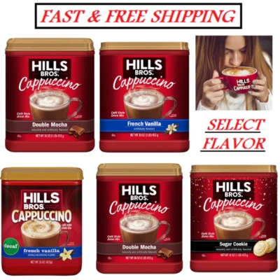 Hills Bros. Mezcla instantánea de capuchino, (16 oz, paquete de 1) - (selecciona tu sabor) Foto 1 de 4