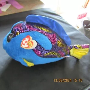 Beanie Boo's TY Aqua Whale Birthday Is February 18th - Picture 1 of 6